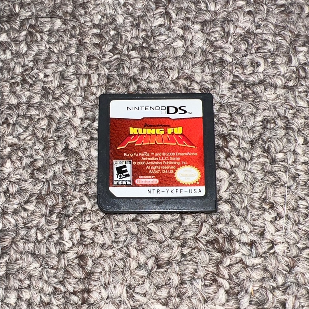 Nintendo DS Kung Fu Panda Game - Red and Black